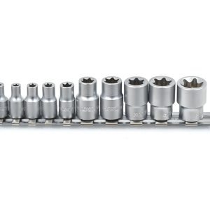 Juego de Bocallaves 1/4" y 3/8" Torx Hembra - 10 Piezas
