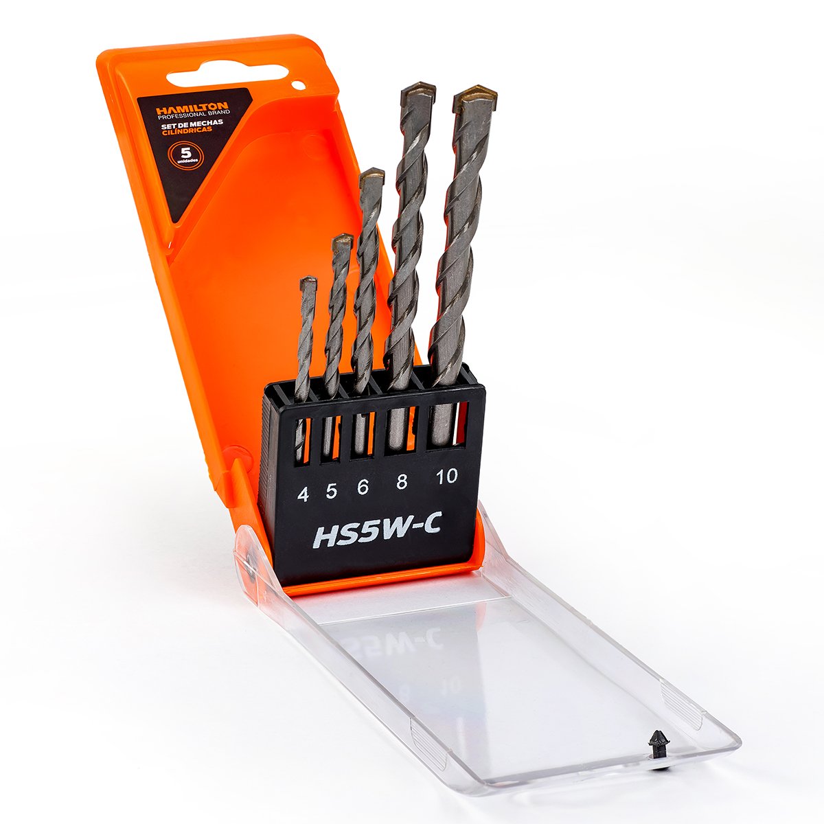 Set X5 Mecha Widia Cilindricas 1/4 - 4,5,6,8,10mm
