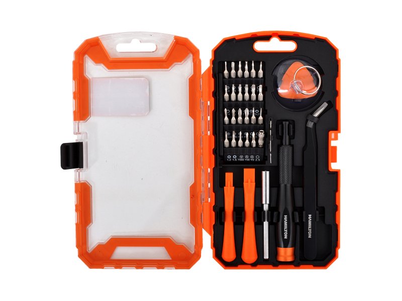 Kit de Puntas Atornilladoras 32 Piezas, Reparacion Cel.