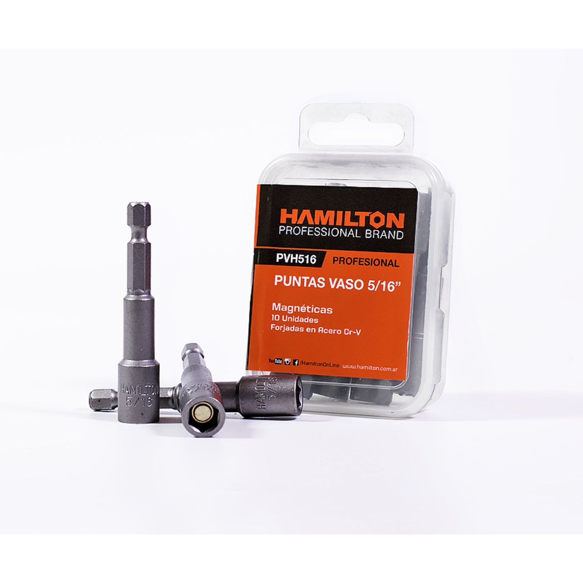 Punta Vaso 5/16 Magnetica 1/4 X 10 U